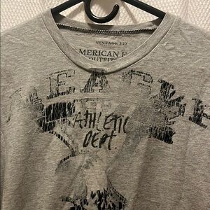 American Eagle Outfitters Gray Graphic T-Shirt